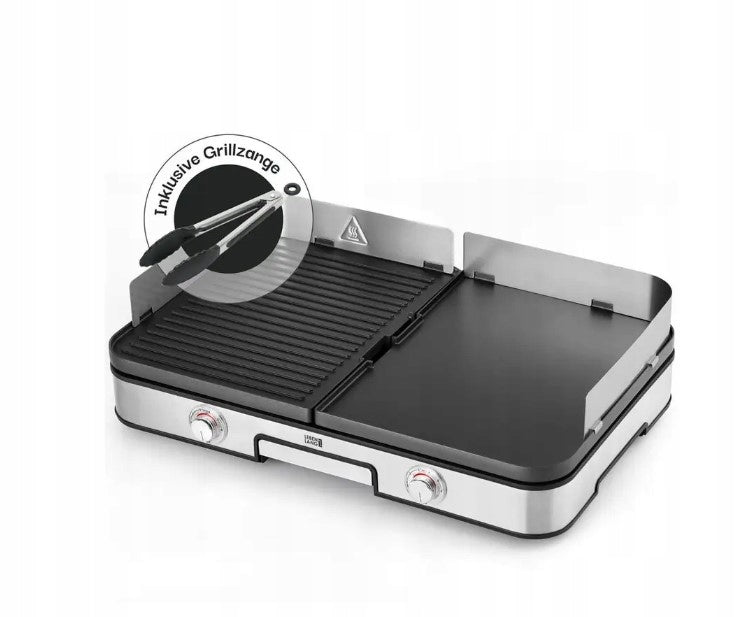 Contact electric grill LEBEN LANG LBL8586 silver 2400 W Power rating 2400 W