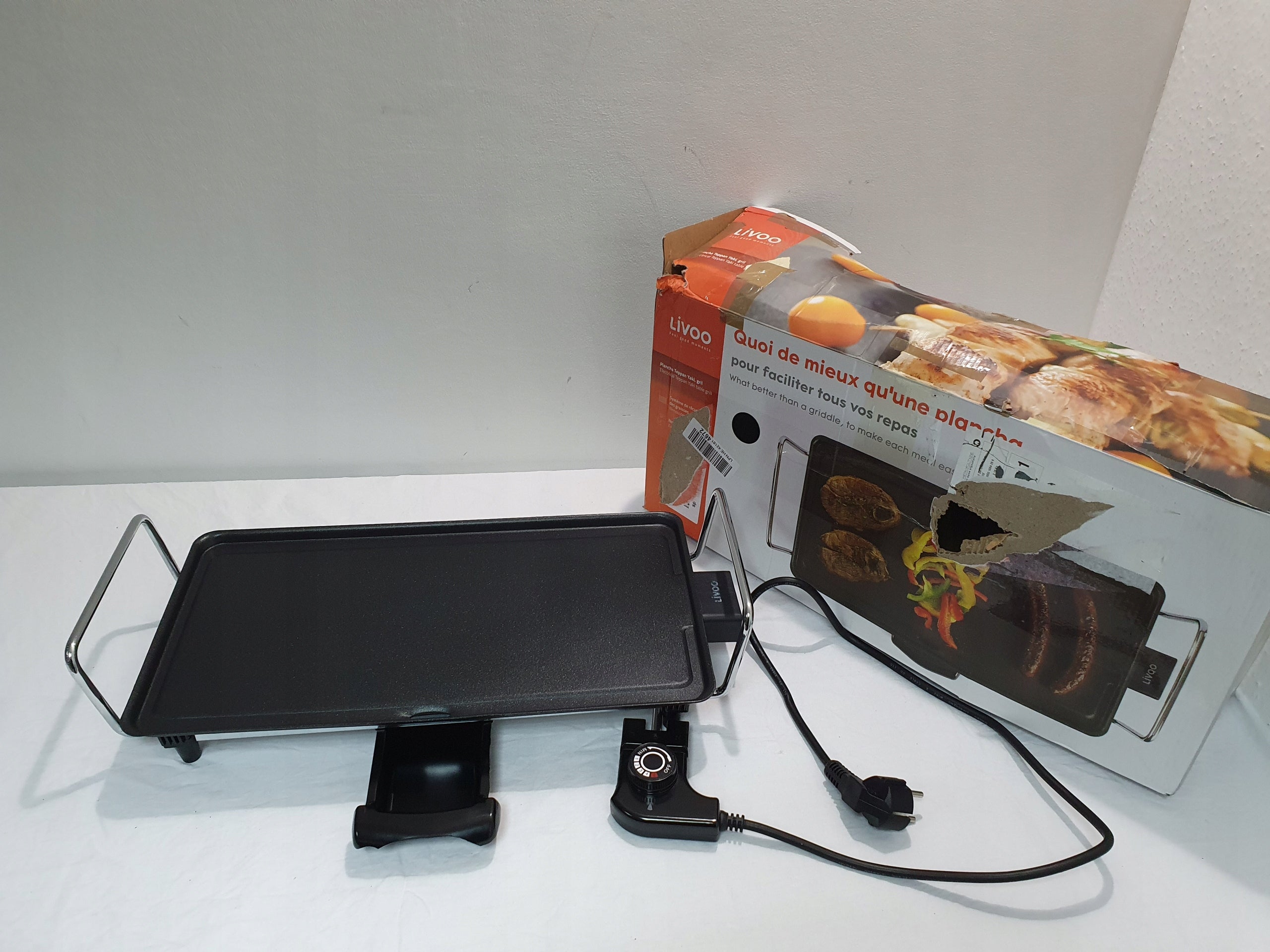 Contact electric grill Livoo DOM174 black 2000 W See description. Power rating 2000 W