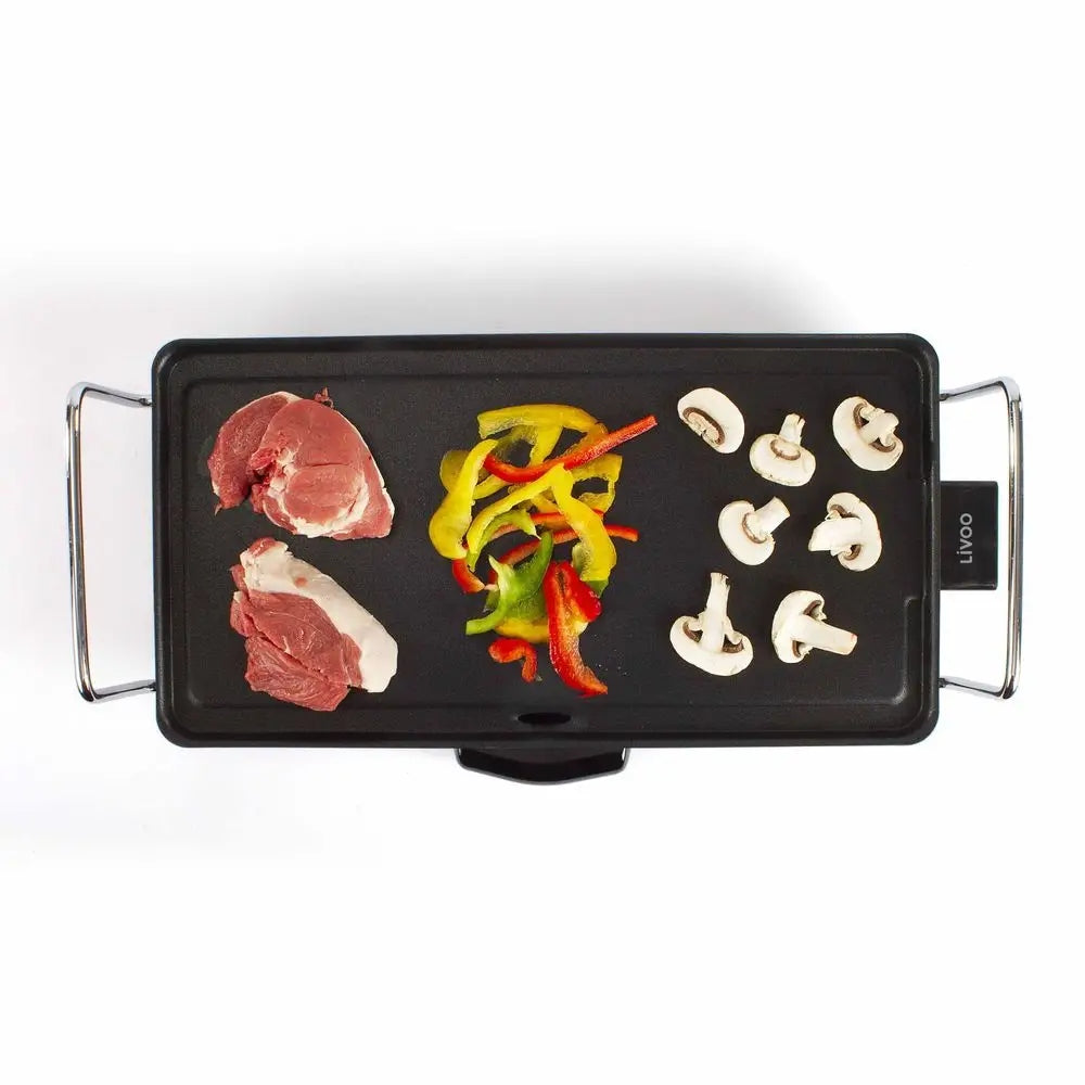 Contact electric grill Livoo DOM174 black 2000 W See description.