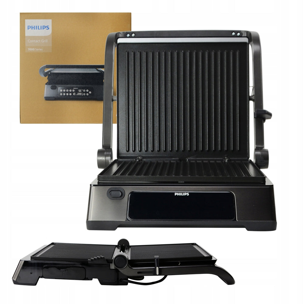 Contact electric grill PHILIPS HD6307/70 Series 7000 black 2200 W