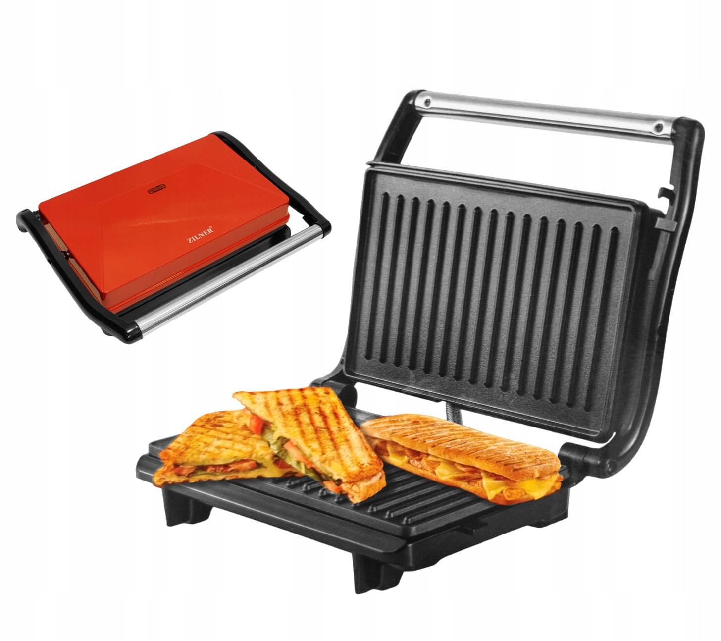 Contact electric grill ZILNER RED 800W