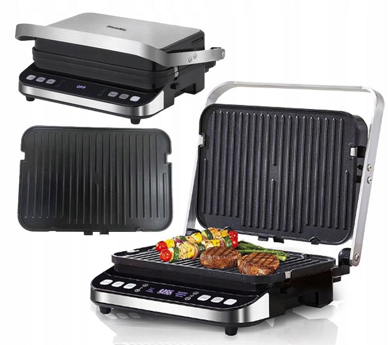 Contact grill BioloMix Power 2000W multifunctional 310mm Opening up to 180°