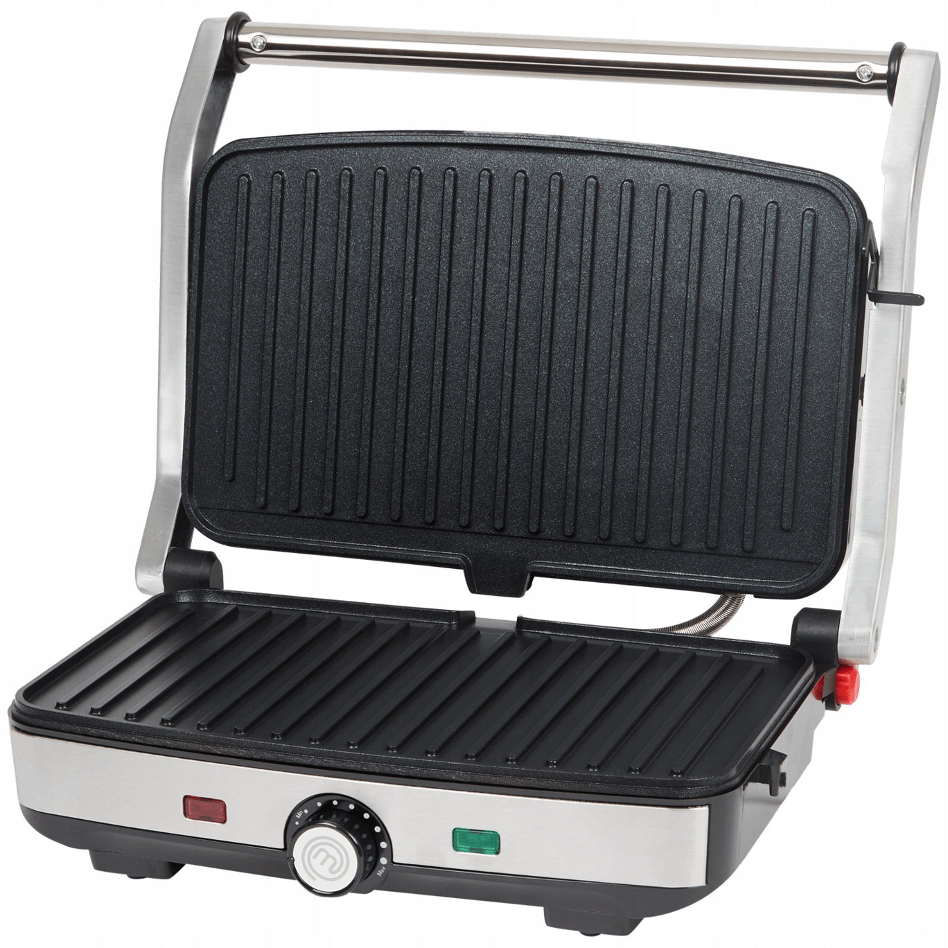 Contact grill MasterChef 1600 W silver with temperature control Power rating 1600 W