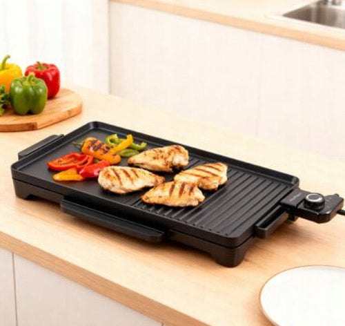 Contact traditional electric grill Hoffen HO-00126 black 2200 W Manufacturer code HO-00126