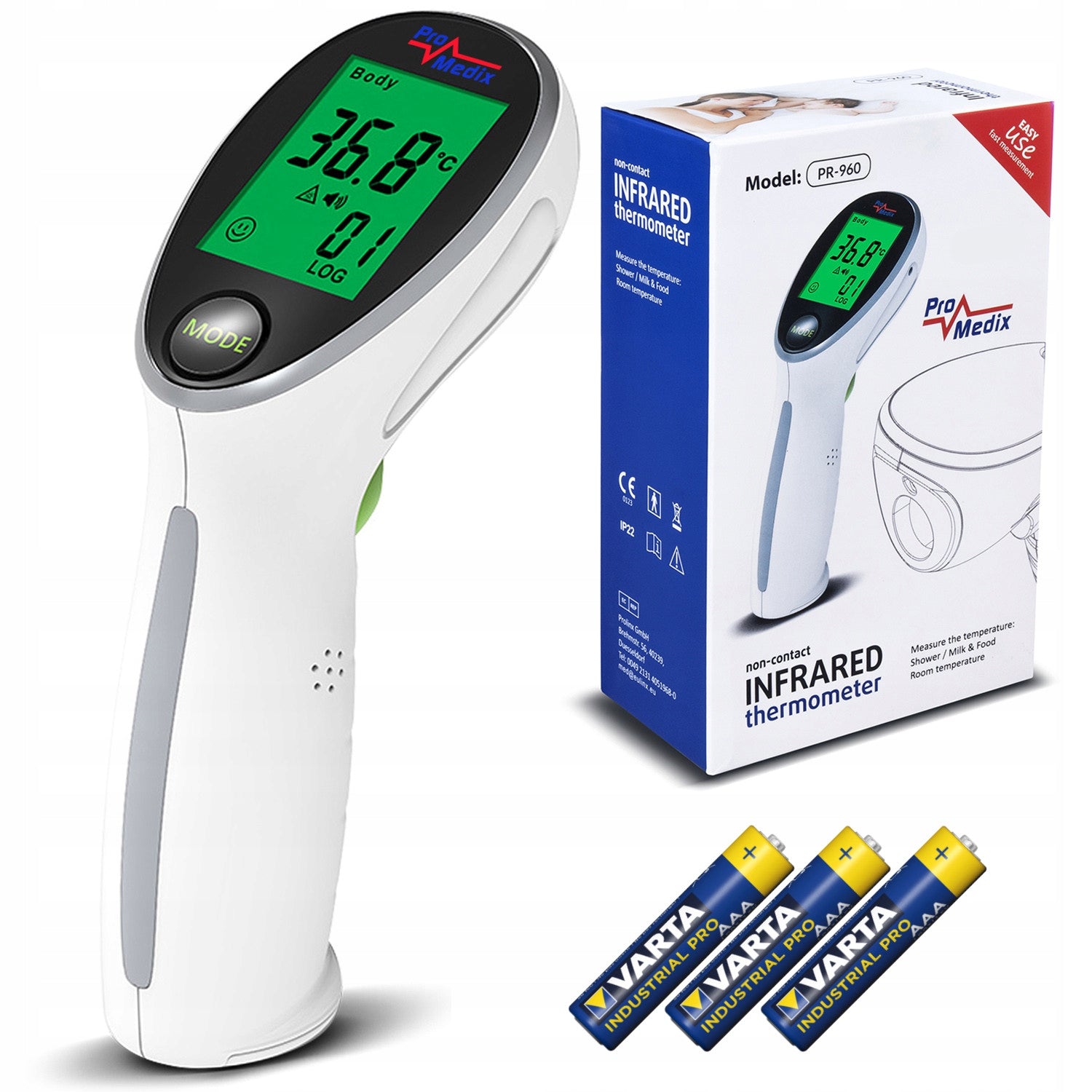 Contactless Children's Infrared Medical Thermometer LCD Fever ALARM