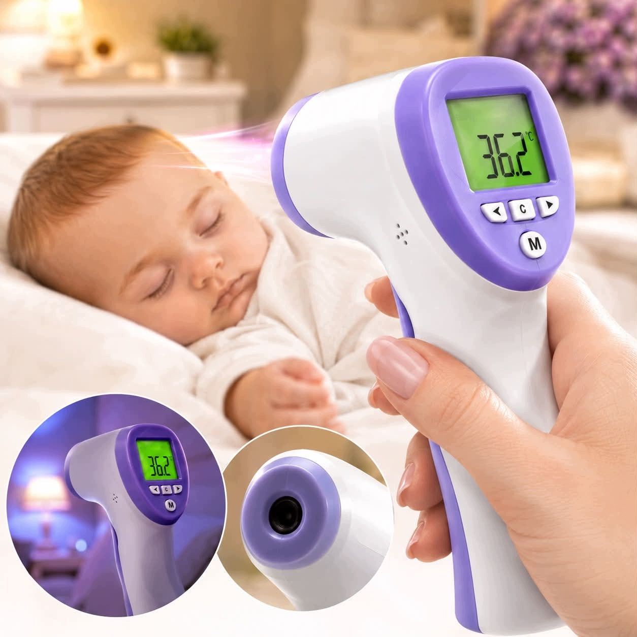 Contactless Electronic Infrared Thermometer for Children and Adults LCD Medical device no
