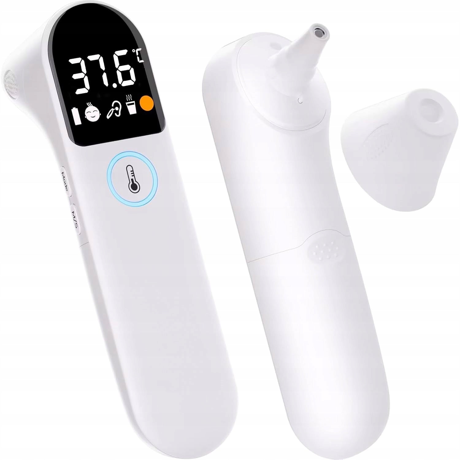 Contactless front and ear thermometer CE ISO13485 LCD Vitalkit Medical device no