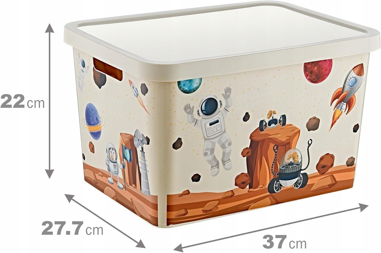 Container Box with lid 18L KOSMOS For children, for play, for blocks Manufacturer code K-TRN-239-KOSMOS
