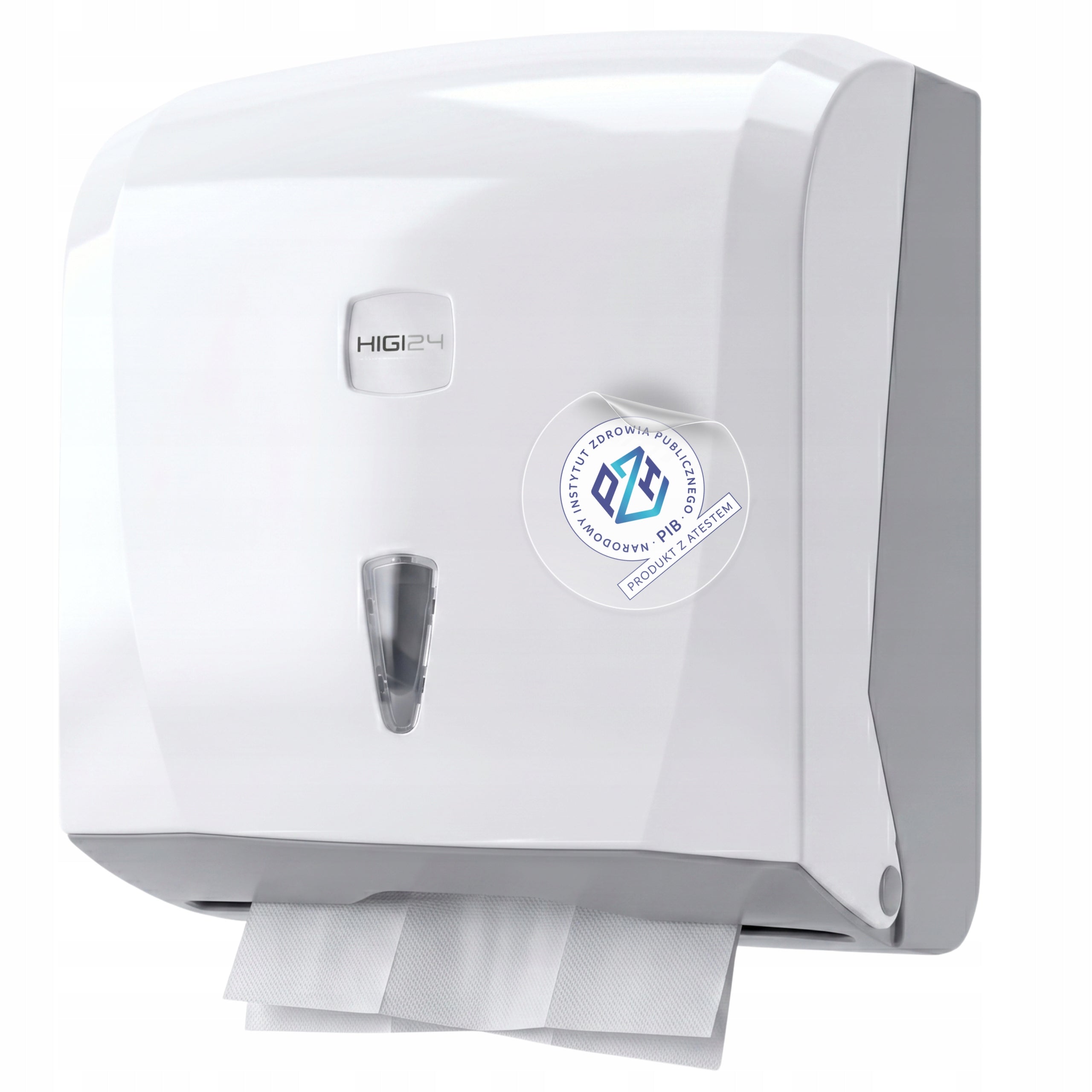 Container Dispenser Paper Towels ZZ White Wall Mounted PZH CERTIFICATE