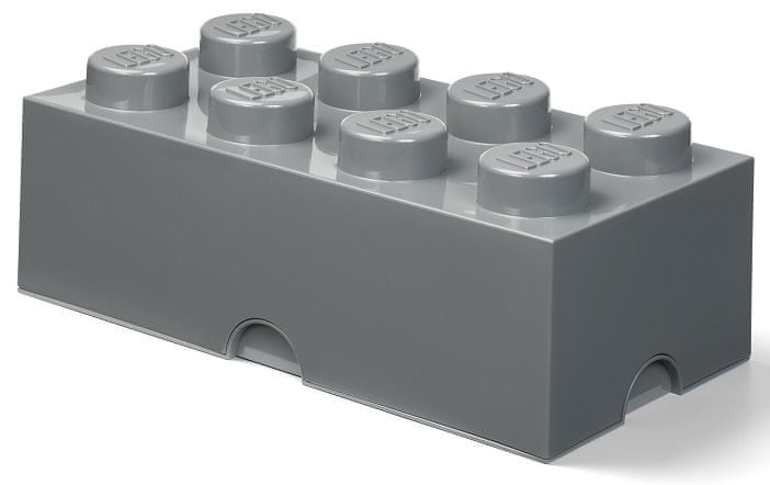 Container LEGO Brick 8 Block dark grey NHG