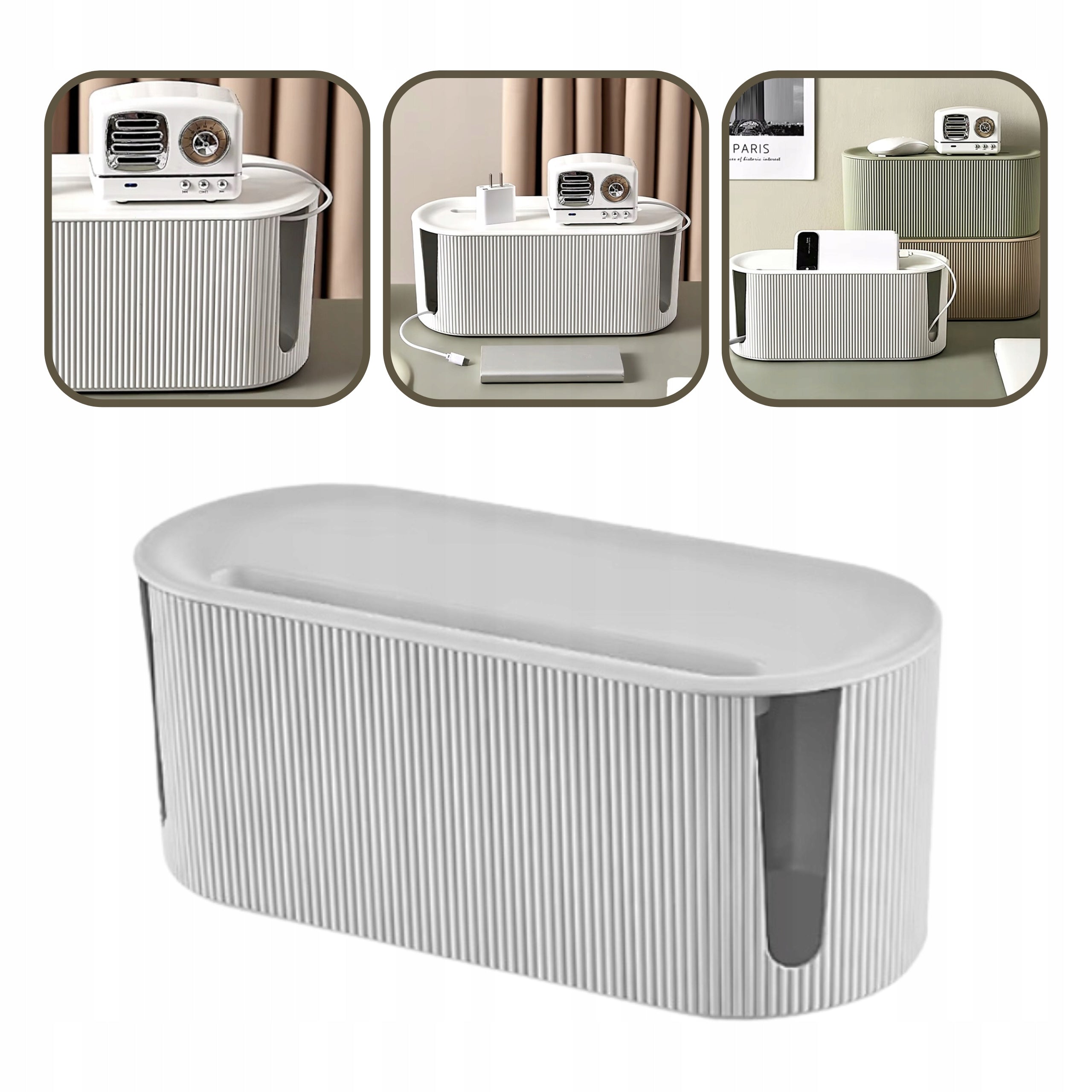 Container ORGANIZER cable box for cable strip storage