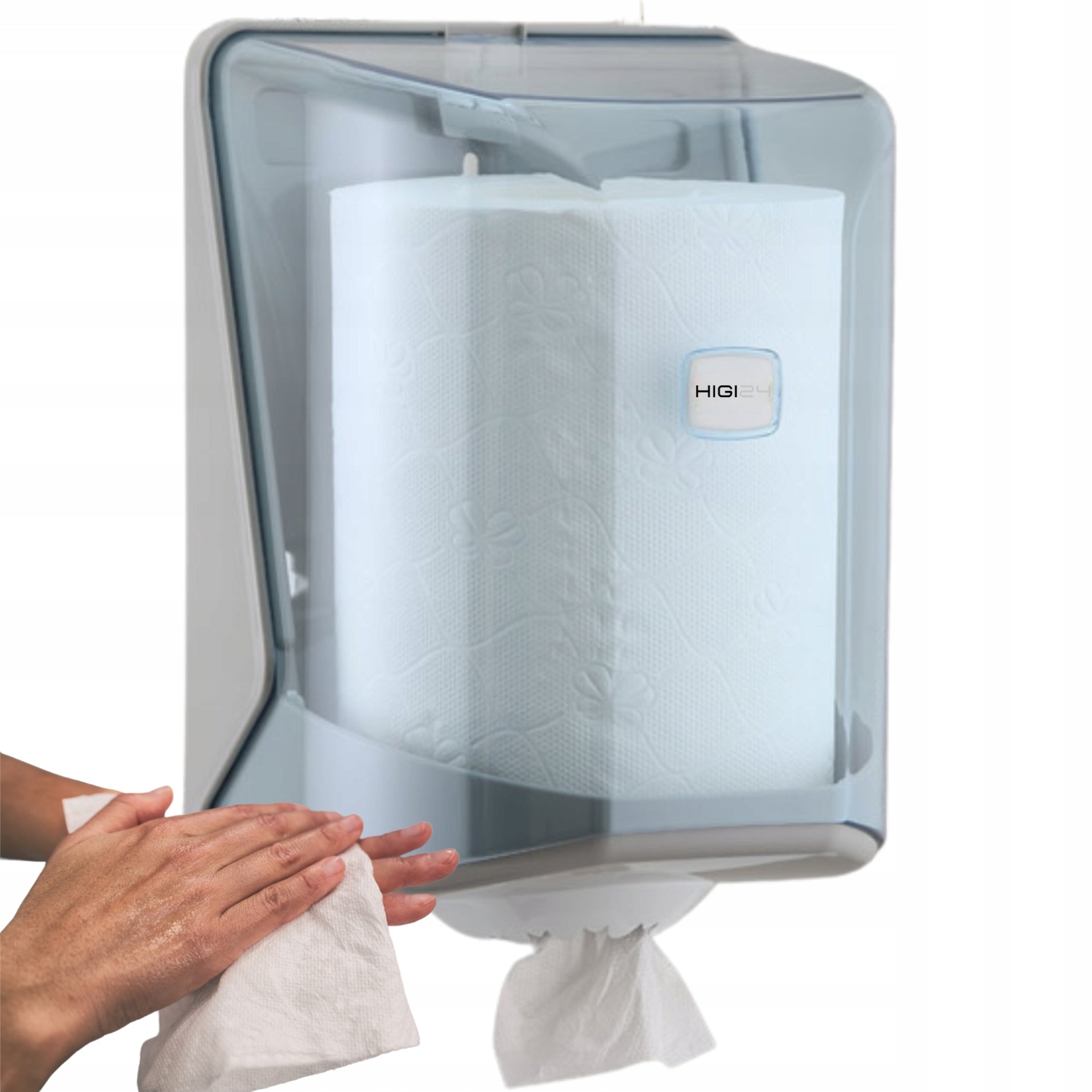 Container Paper towel dispenser in roll Transparent PZH CERTIFICATE