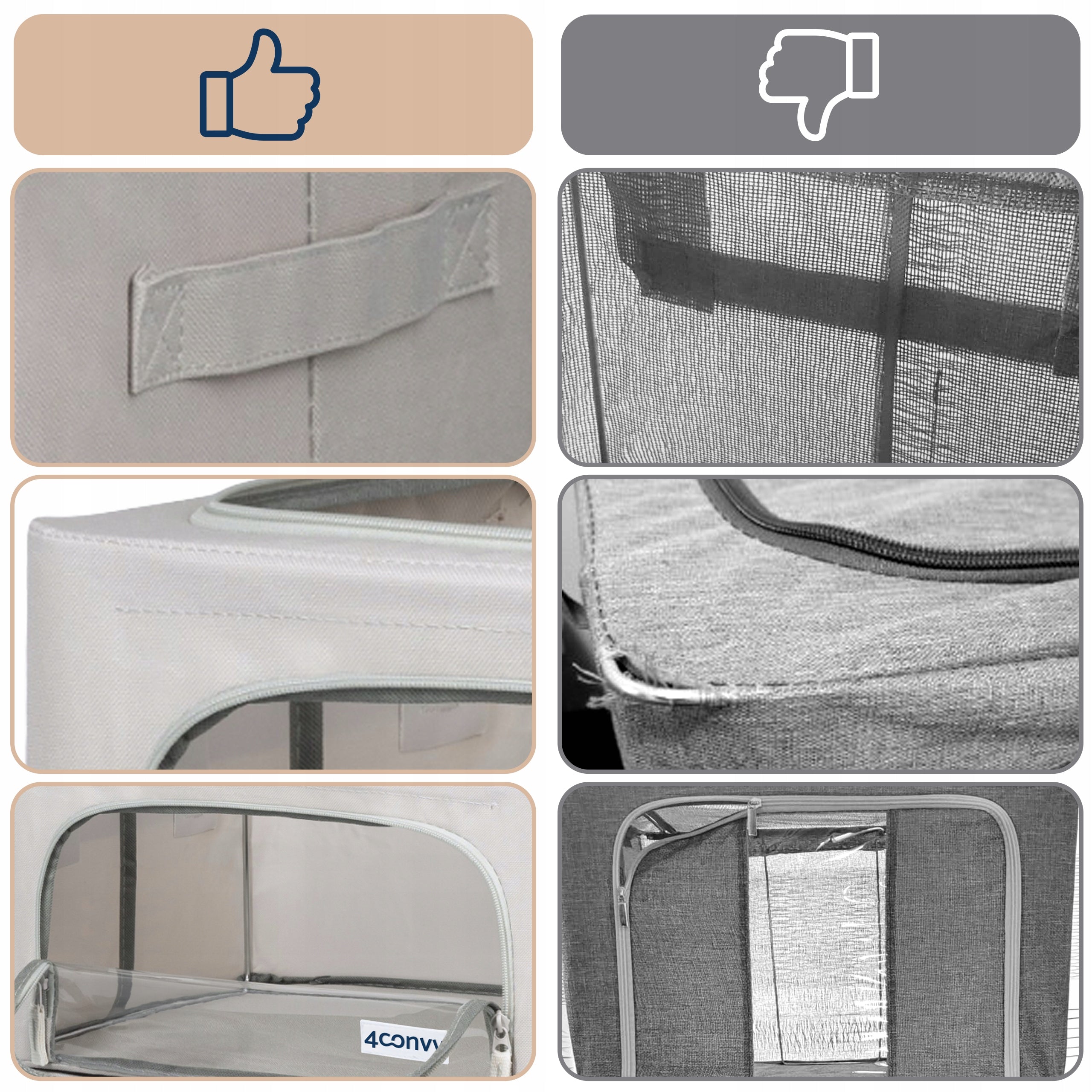 Container organizer bag box for clothes bedding with lid for wardrobes 24L x2 Packaging status original