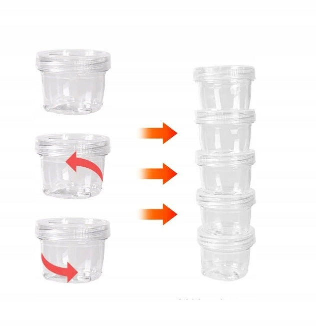 Containers Set of spice containers grill camping travel tourism Color transparent