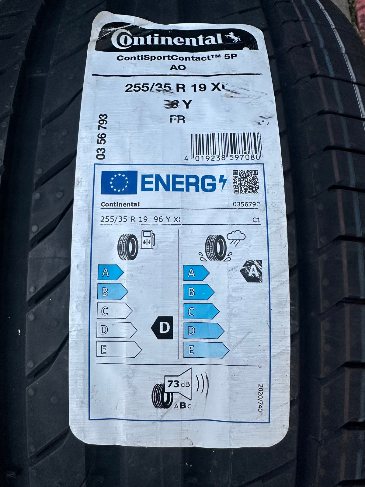 Continental ContiSportContact 5P 255/35/19 XL AO Year of manufacture 2023