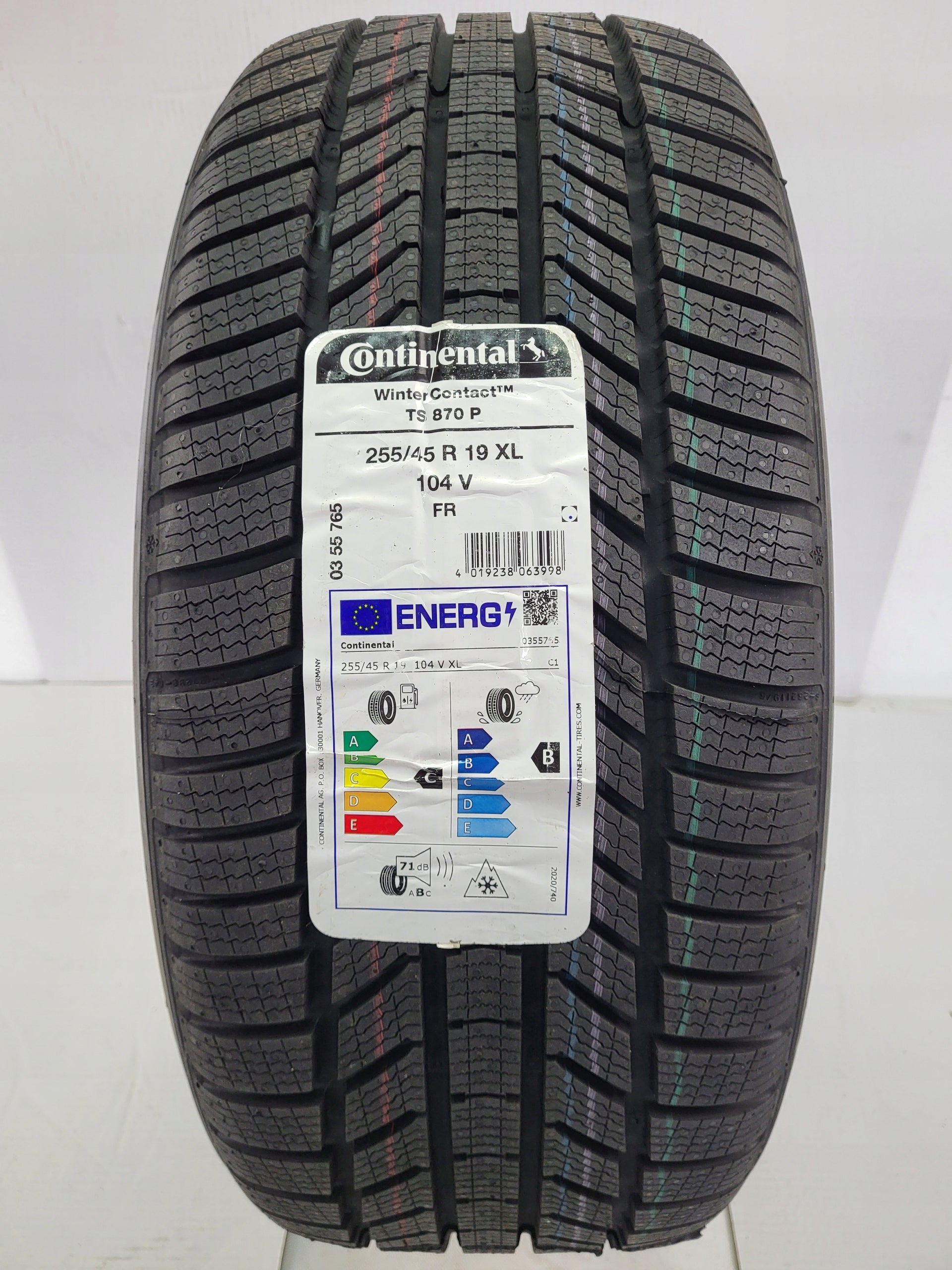 Continental WinterContact TS 870 P 255/45R19 104V XL winter tire Season winter