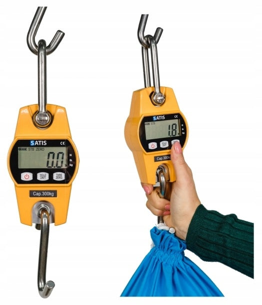 Control hook scale range 100kg accuracy 50g Satis OCS-L red Manufacturer code Waga Hakowa Elektroniczna 100kg