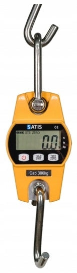 Control hook scale range 300kg accuracy 100g Satis OCS-L yellow Manufacturer code Waga Hakowa Elektroniczna 300kg