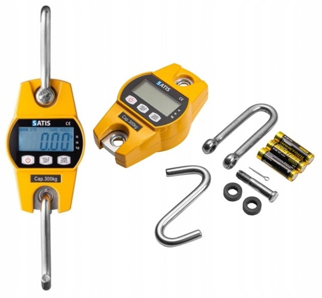 Control hook scale range 300kg accuracy 100g Satis OCS-L yellow Packaging status original