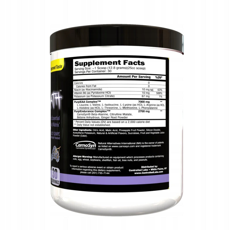 Controlled Labs Purple Wraath 1152g Amino Acids Regeneration IntraWorkout USA Expiration date at least 1 year from the date of purchase