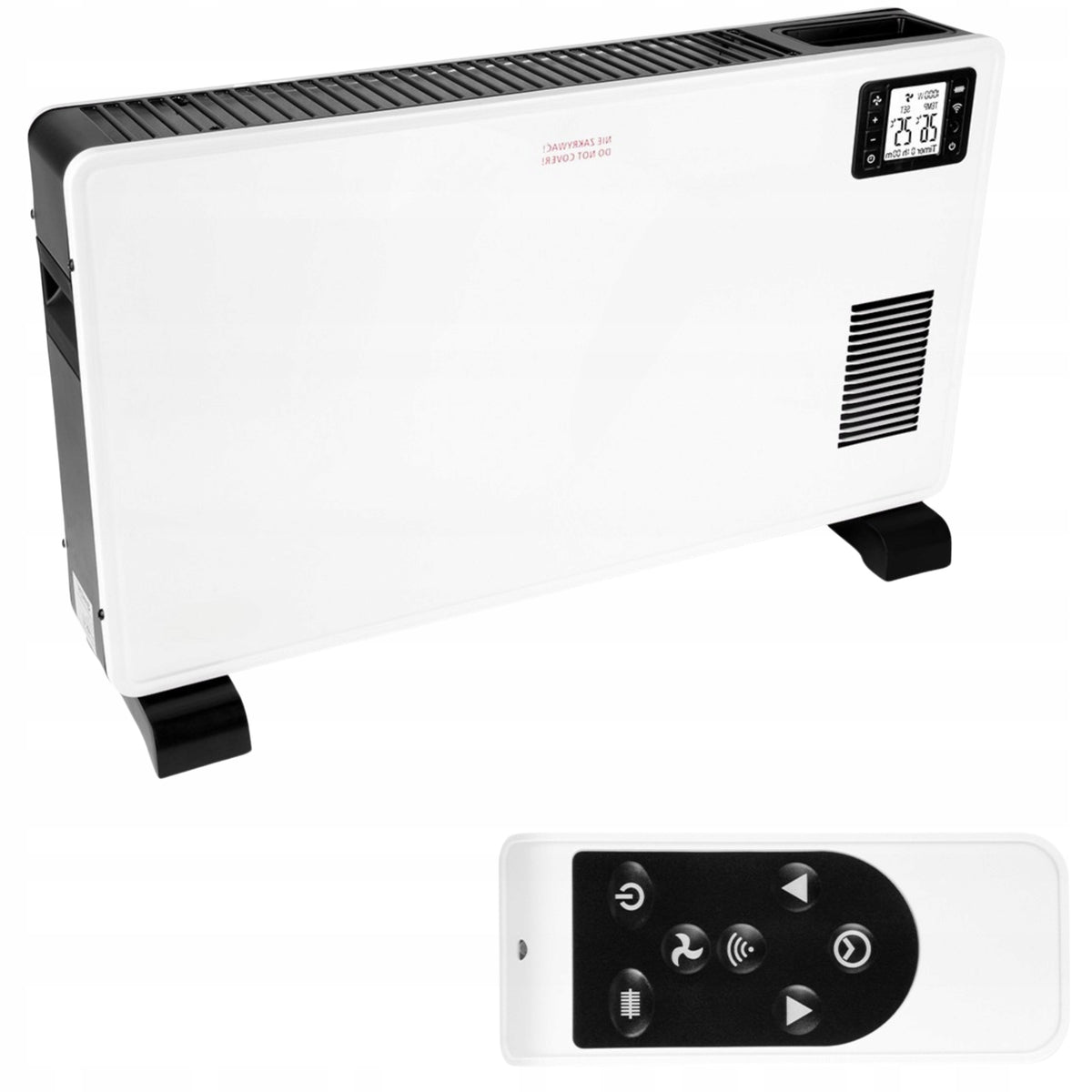 Convector Heater Electric Thermostat Powerful WiFi 2300W Remote Control
