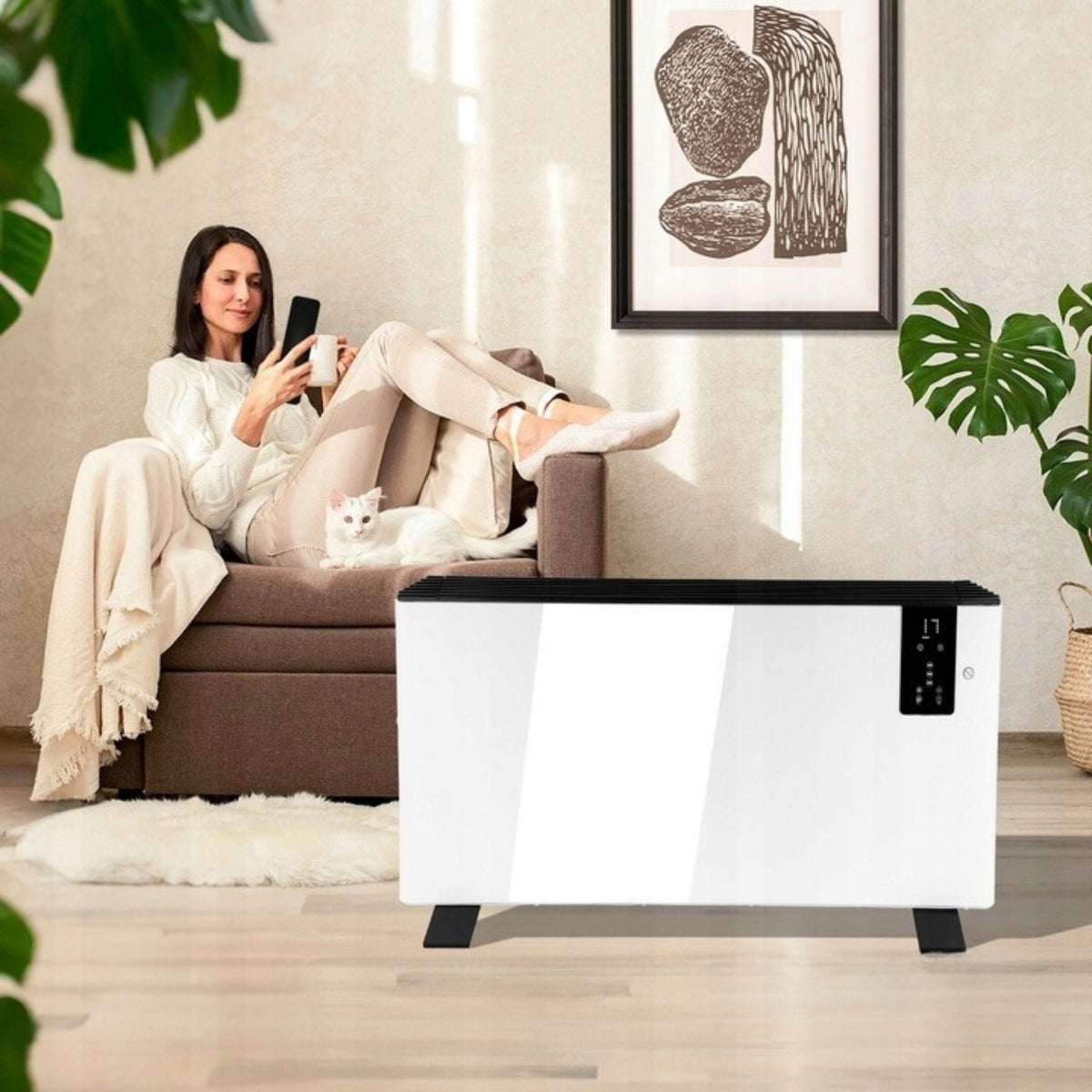 Convector Heater Electric Timer Remote Control Large Power 2400W Thermostat Packaging status original