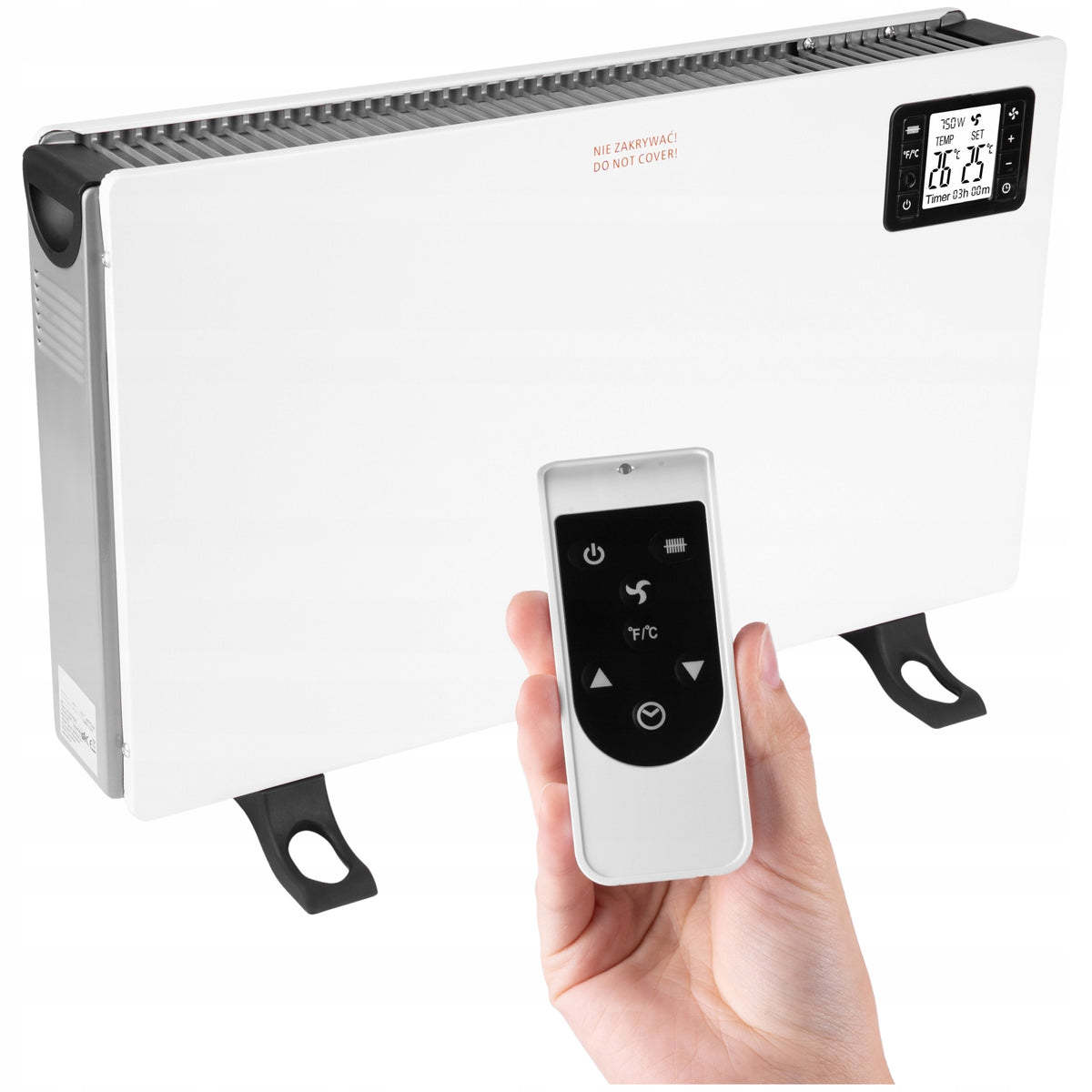 Convector Heater Electric Timer Remote Control Turbo Powerful 2000W Thermostat