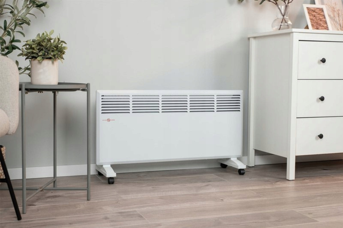 Convector Heater Energy Saving With Thermostat Portable 2500W White Brand no brand
