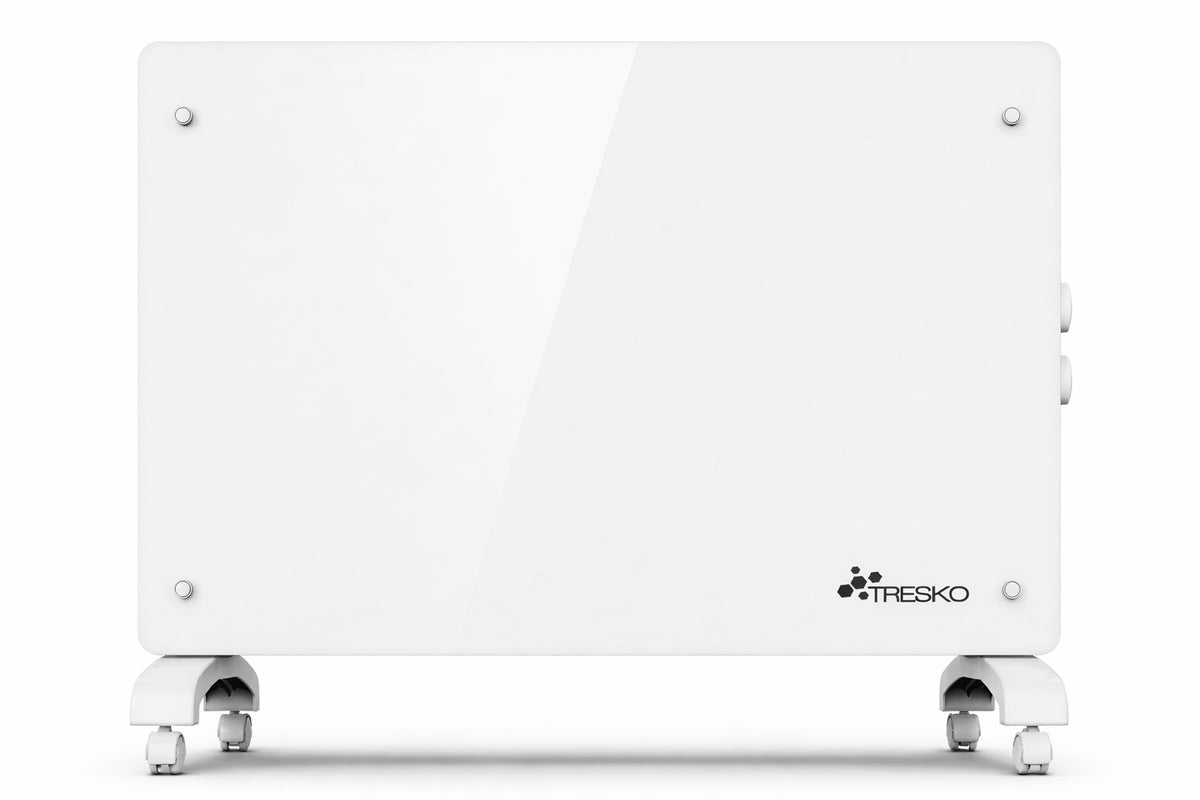 Convector Heater Mobile On Wheels 1500 W white up to 15 m² Light