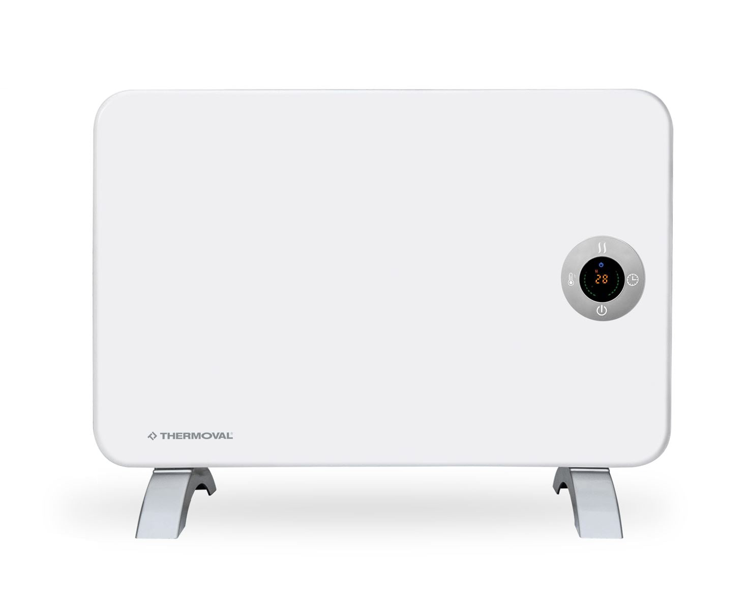 Convector heater 1000W WiFi IP24 with LCD timer 24h white T19 Thermoval