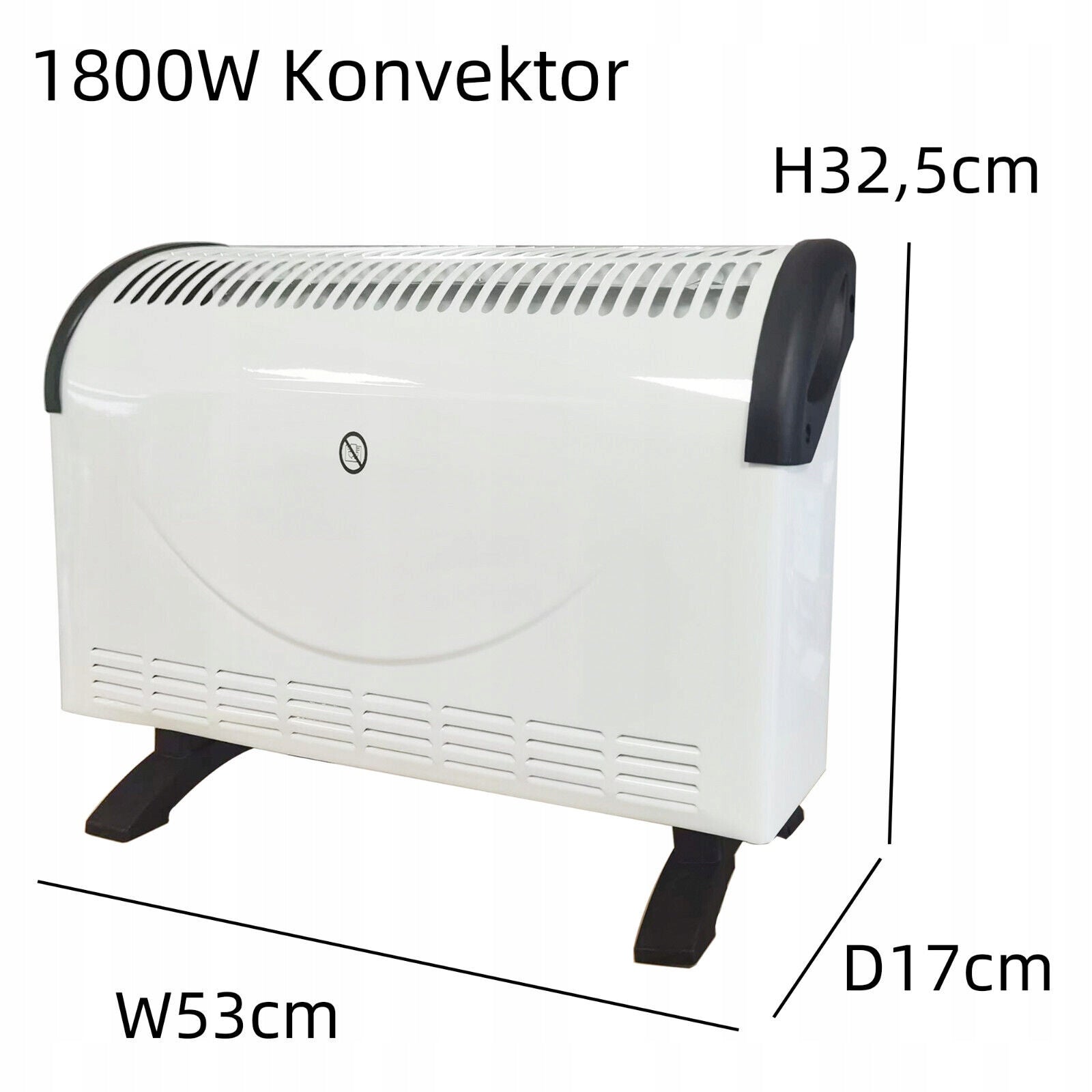 Convector heater 1800 W white Brand no brand