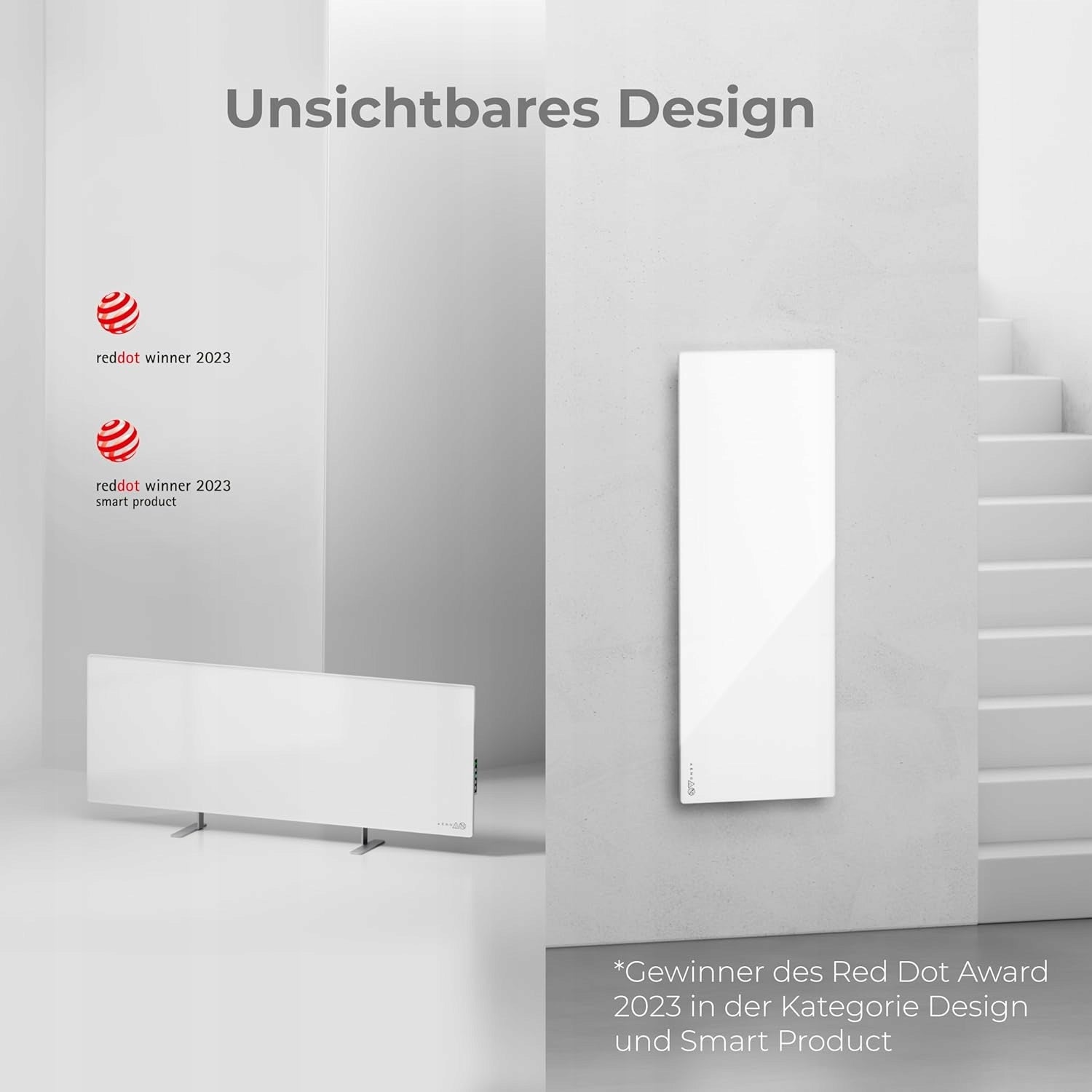 Convector heater 700 W white Heating power 700 W
