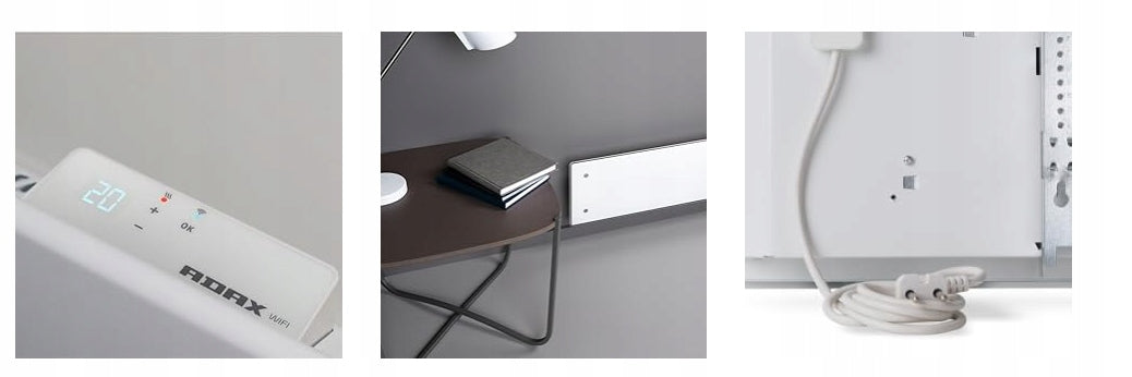 Convector heater ADAX 800 W white Manufacturer code 820043