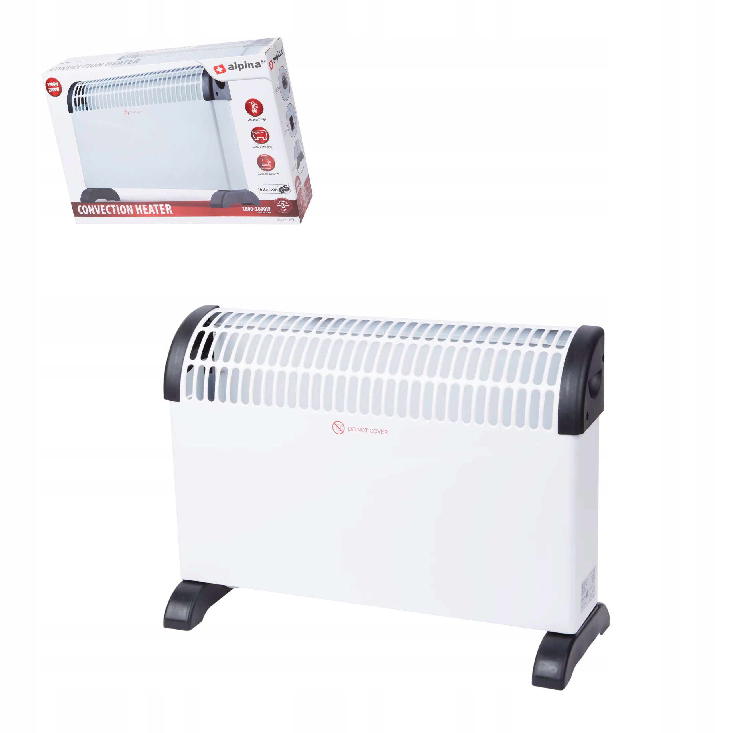 Convector heater Alpina 1800-2000W 220-240V Manufacturer code 05486