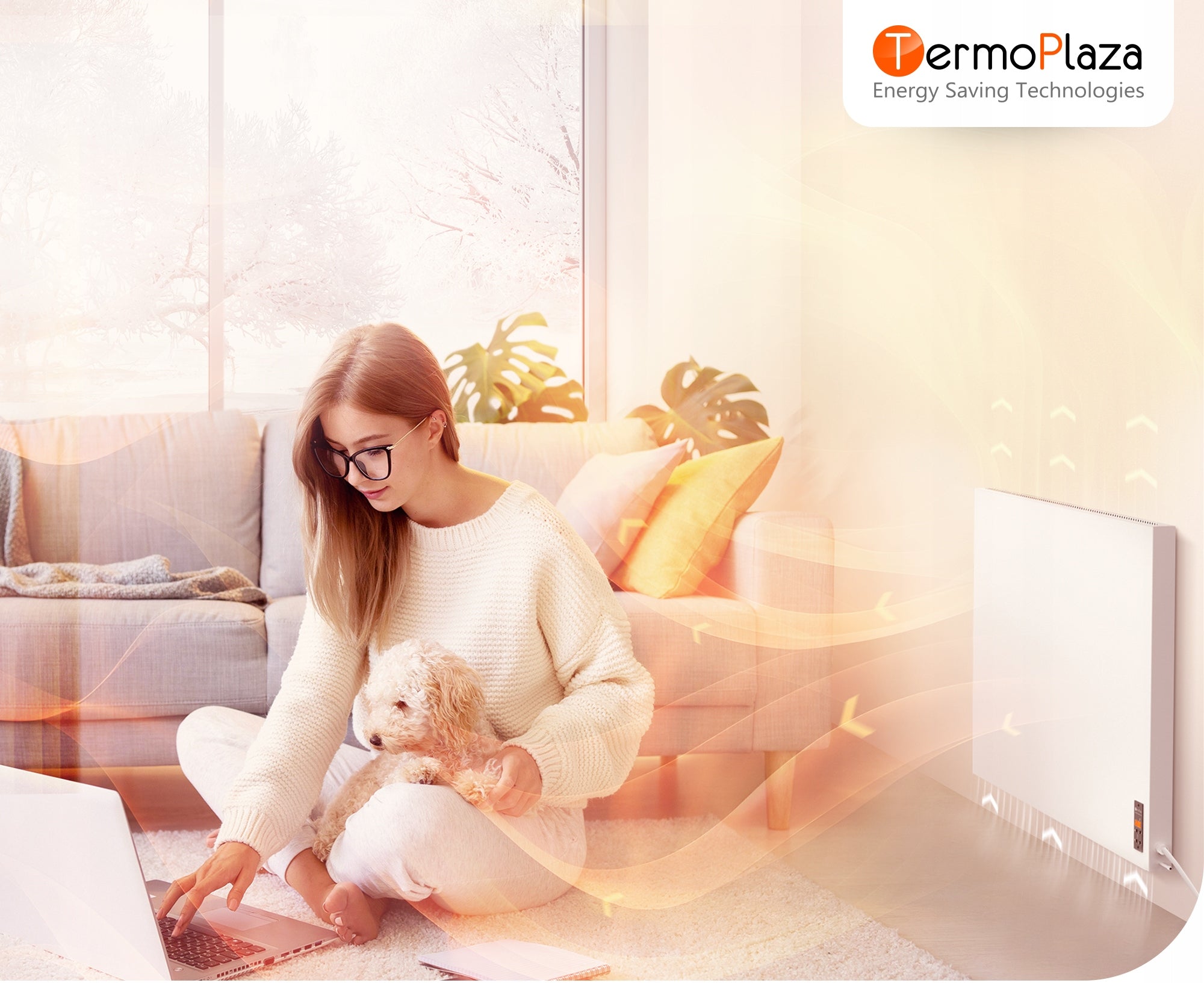 Convector heater with thermostat WIFI Tuya 270W infrared TermoPlaza Manufacturer code STP270
