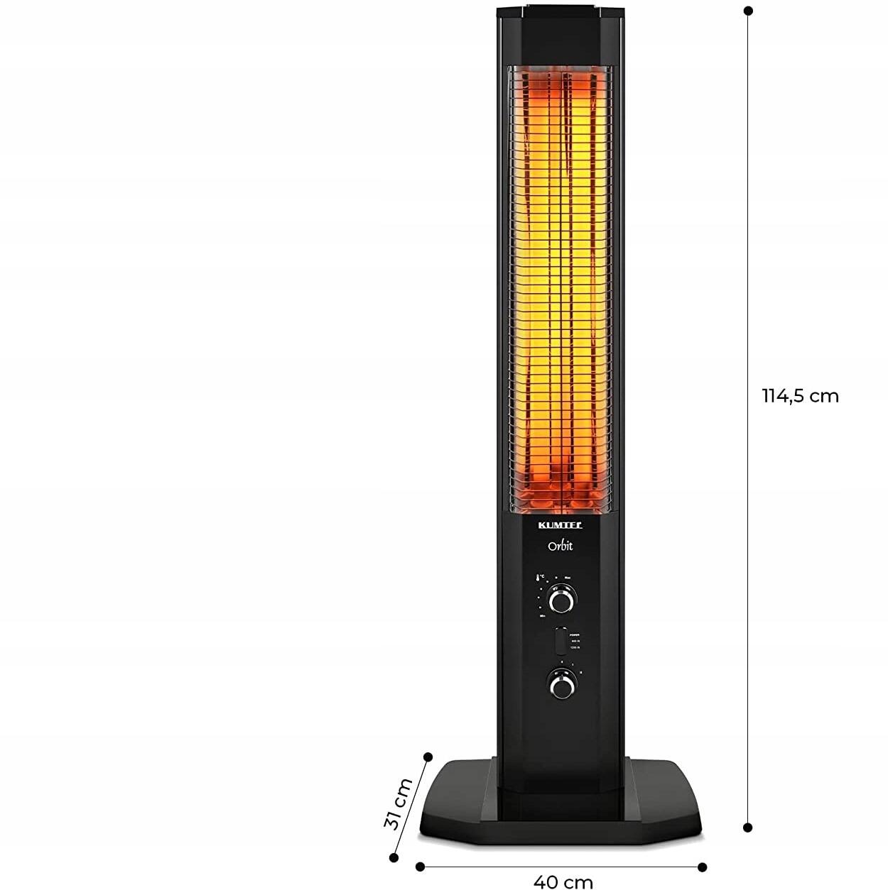 Convector radiator Kumtel MH-1200 1200 W black Brand no brand