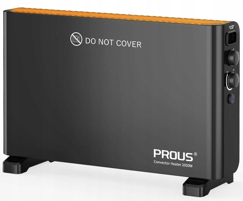 Convector radiator Prous 2000 W anthracite