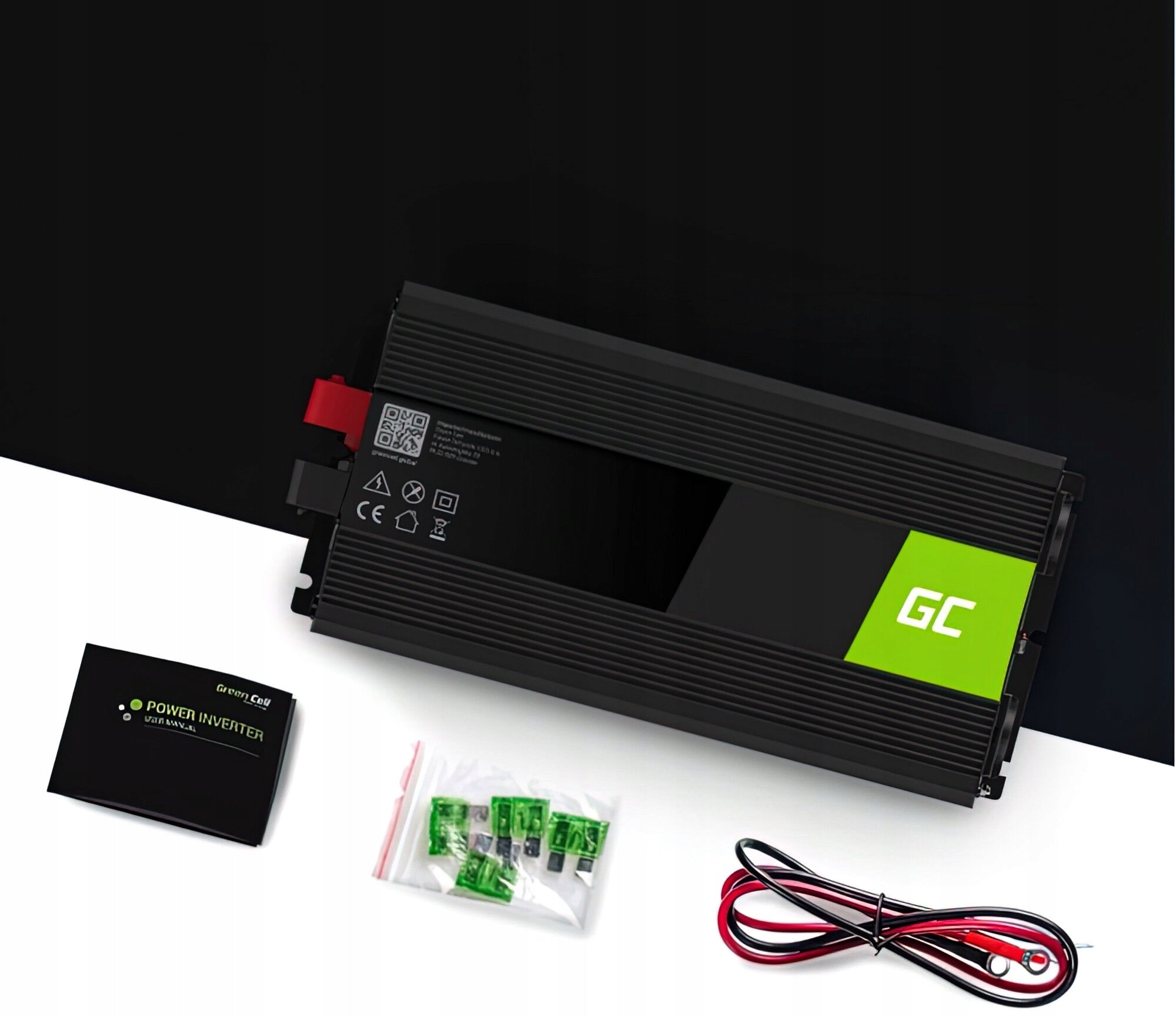 Converter GREEN CELL Pure sine wave 12V/230V 1500W/3000W Input voltage 12 V