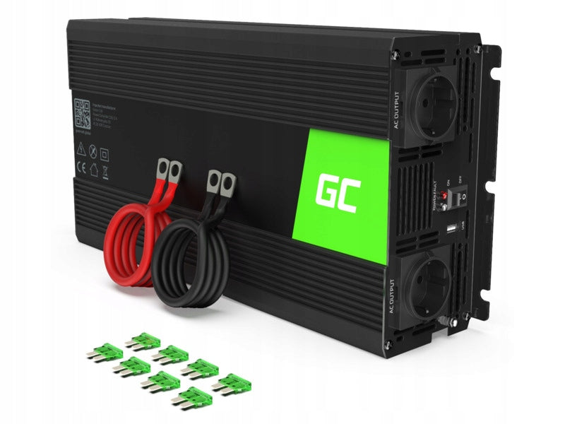 Converter GREEN CELL Pure sine wave 12V/230V 1500W/3000W