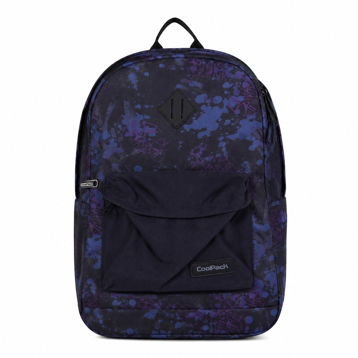 CoolPack Backpack Black School Usher 17 inches in purple and pink patterns