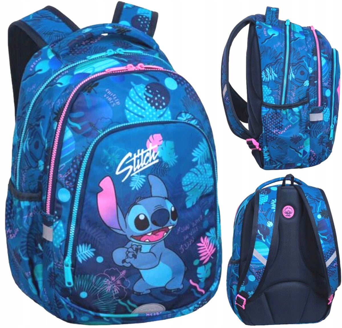 CoolPack Disney Core School Backpack Youth Prime BLUE STITCH class 1-3