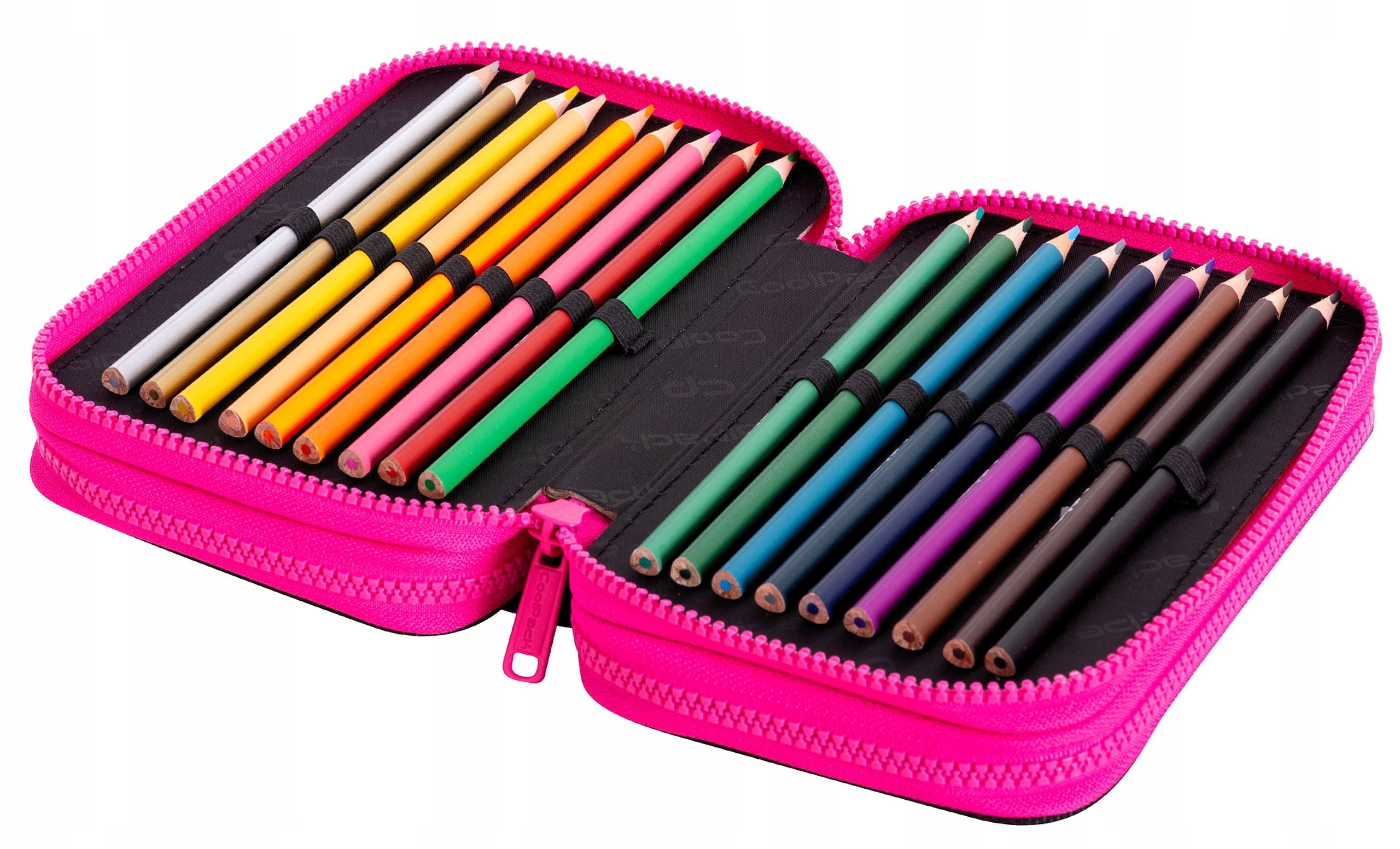 Forminis trijų skyrių penalas su priedais CoolPack Jumper 3 Bloom