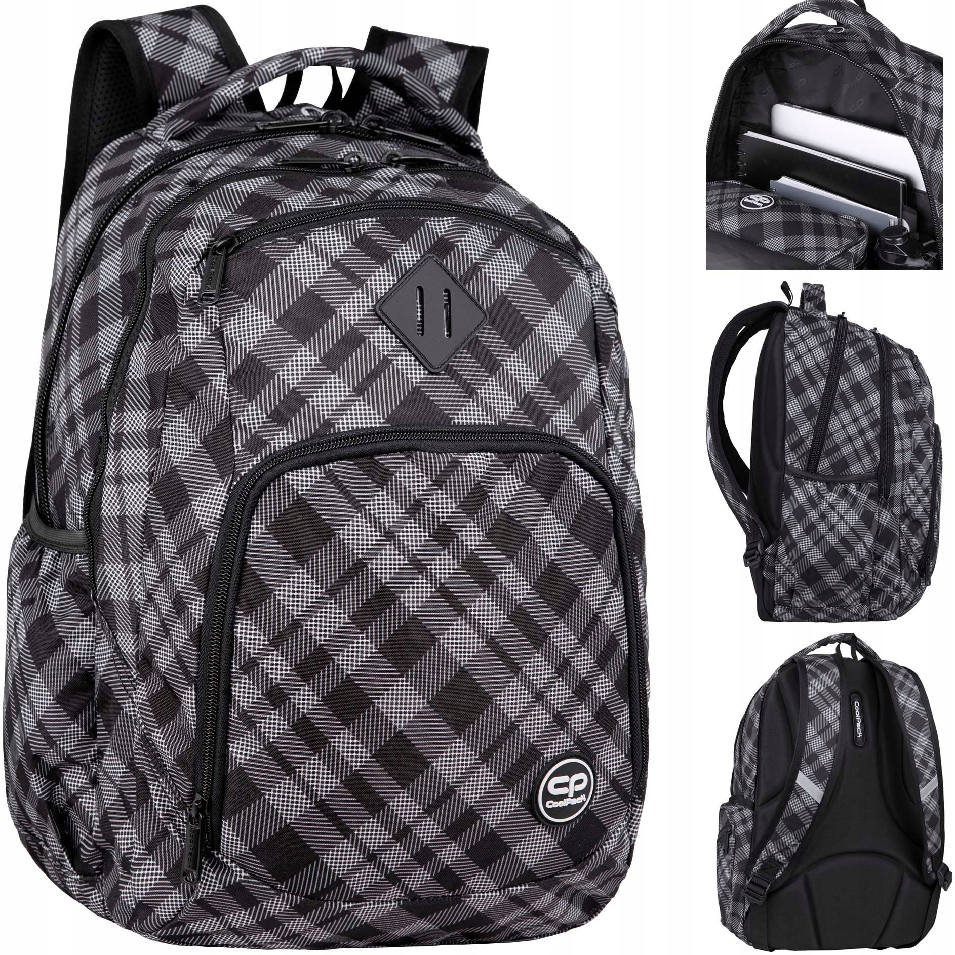 CoolPack SCHOOL BACKPACK YOUTH BLACK LARGE