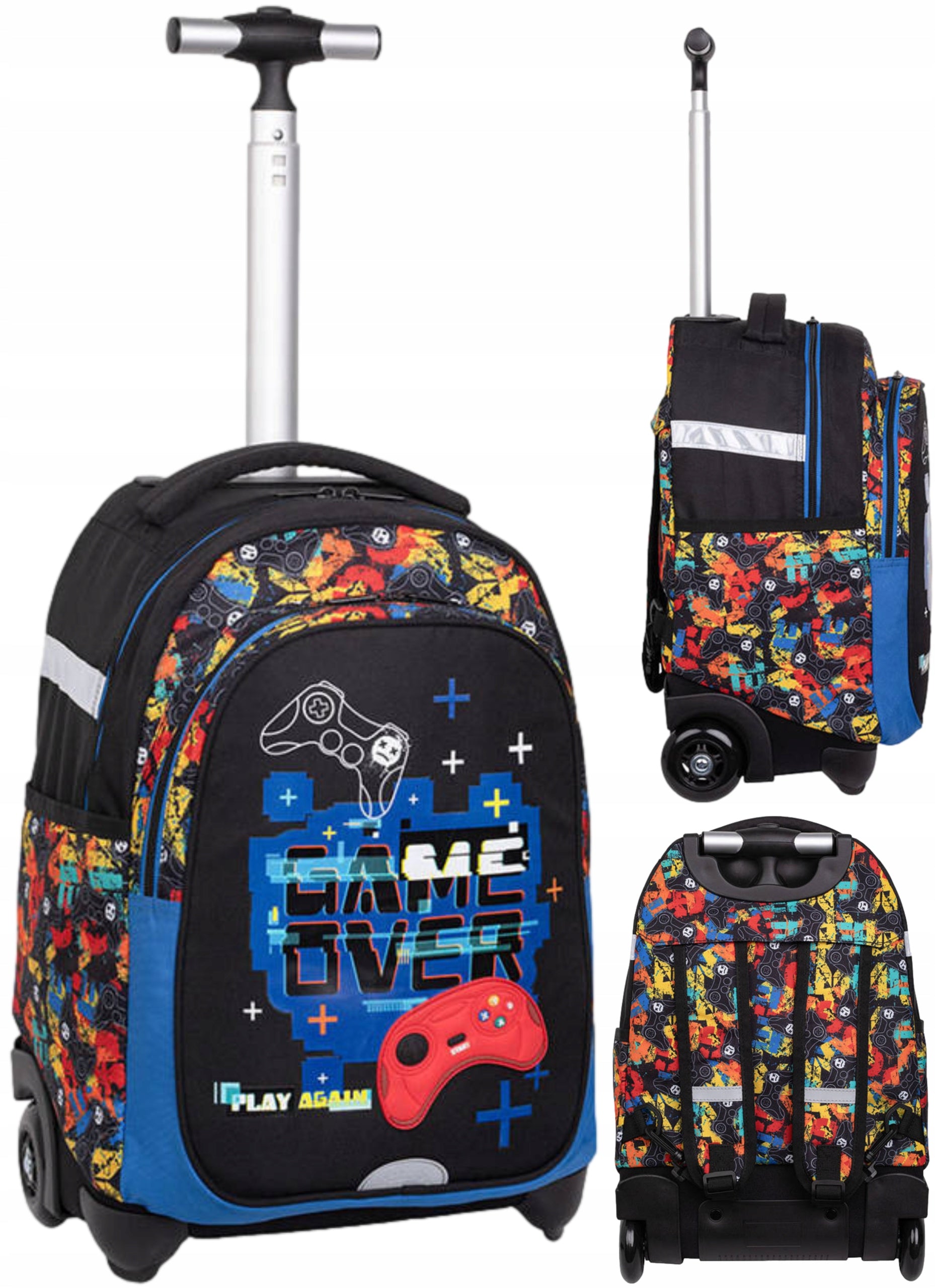 CoolPack SCHOOL BACKPACK YOUTH ON WHEELS FOR BOY GAME
