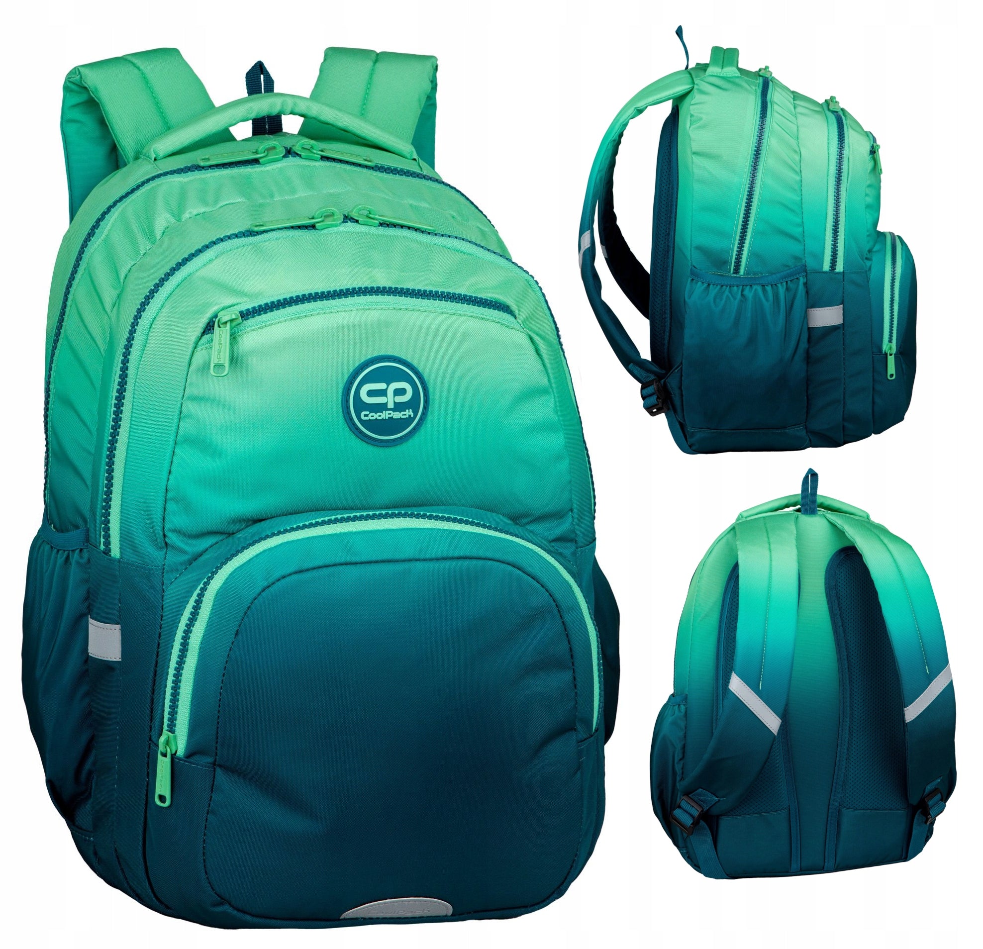 CoolPack Youth School Backpack Pick Gradient Blue Lagoon Mint