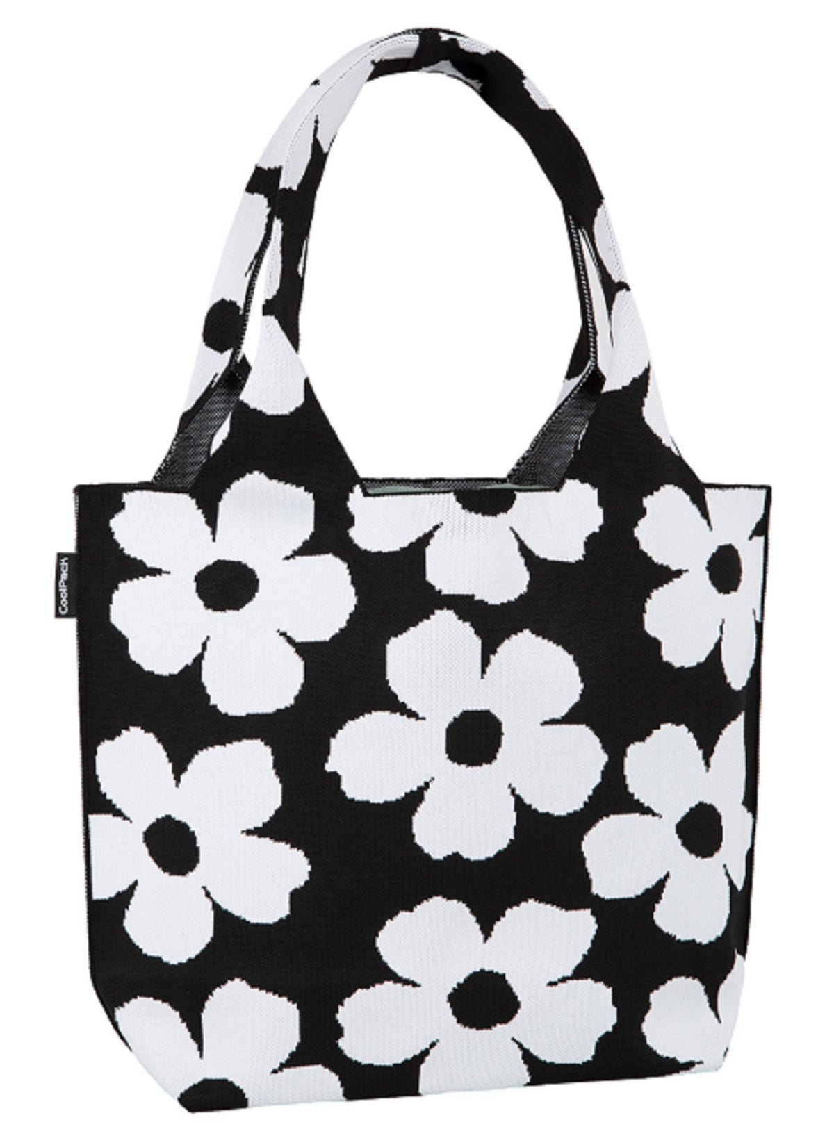 CoolPack Youth school bag beach shoper A4 flowers light roomy
