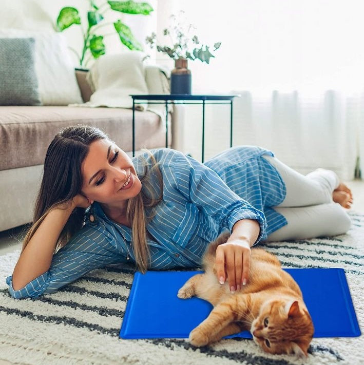 Cooling Mat for Dog Cat Animal Waterproof Gel Bed 90x50 cm Length 90 cm