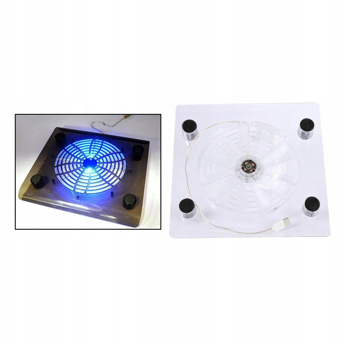 Cooling Pad for Laptop, RGB LED Light, Fan Cooler Stand, USB Portable Packaging status original