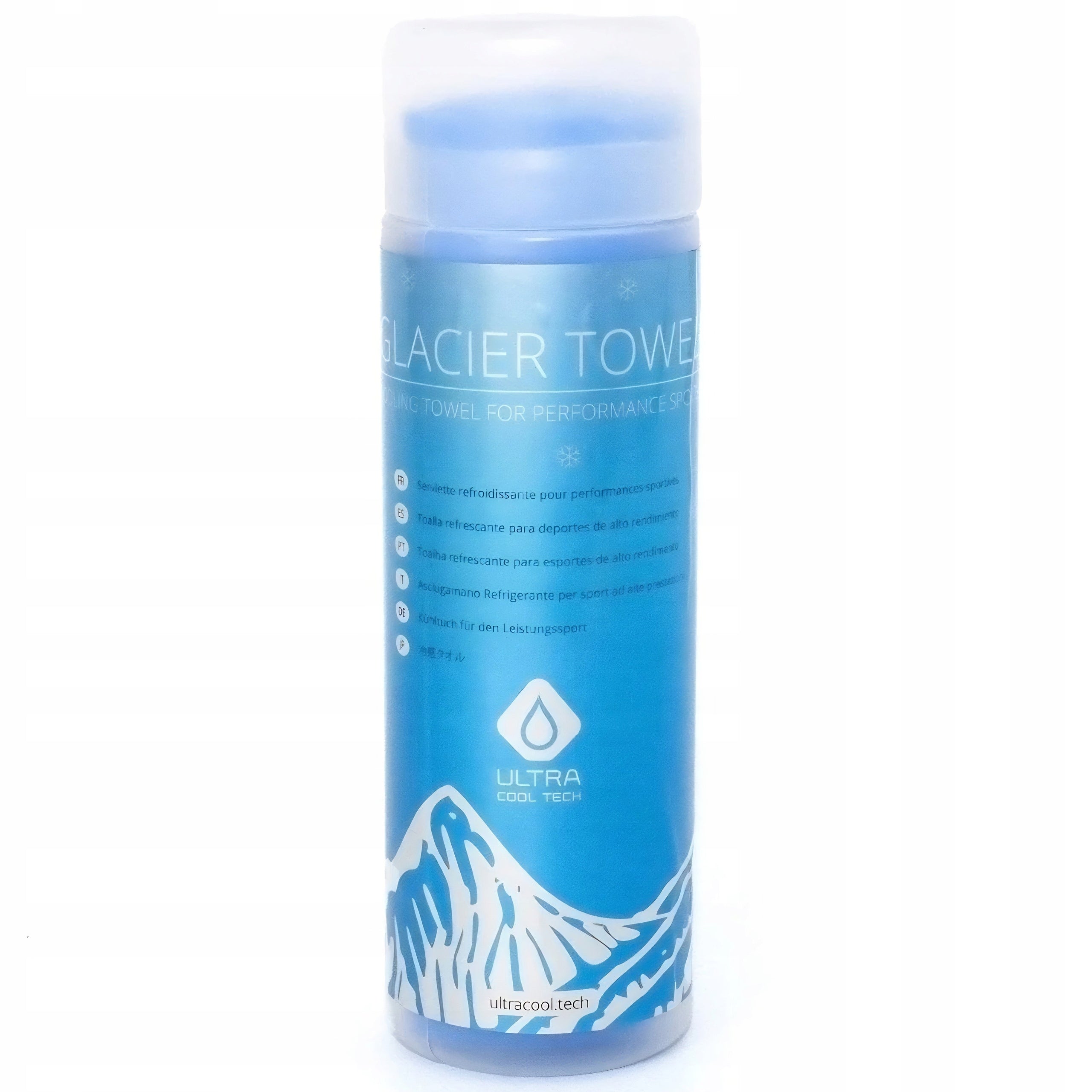 Cooling Towel Sports Blue Ultra Cool Tech Glacier Cooling Towel Packaging status original