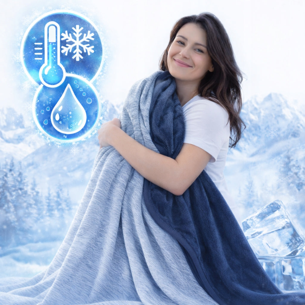 Cooling blanket 100% waterproof 3in1 anti-heating for summer 60x70cm